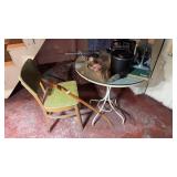 Metal Table and Chair