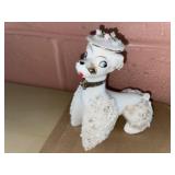 Vintage Atlas ceramic "spaghetti" poodle figurine