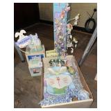 Easter decor lot- egg tree, lighted egg & variety
