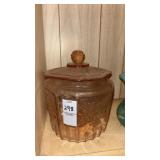 Pink Depression Glass Jar
