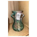 Roseville Foxglove Art Pottery Deco Vase Green