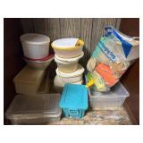 Lot of Tupperware and misc containers