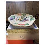 3 Ceramic Holiday Serving Trays