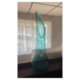 MCM 21 Inch Light Blue Swung Vase