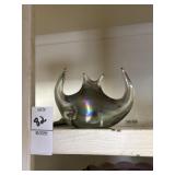 Vintage art glass iridescent stingray paper