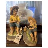 UOGC boy fishing figurines *missing rod?*
