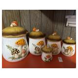 Vintage Sears 1978 Roebuck 5 piece Merry Mushroom