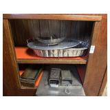 Lot of baking sheets/pans, cheese graters and