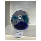Blue and aqua paper weight