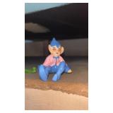 Vintage Pixie~ Sitting On Tree Stump / Log~