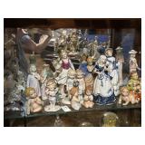 Shelf lot of misc collectible figurines