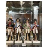 Lot of 4 porcelain military figurines