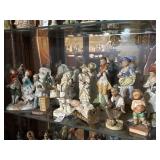 Shelf lot of misc collectible figurines