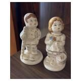Lenox ceramic dutch boy and girl figurines