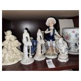 Vintage porcelain figurines & vases- variety