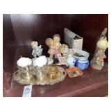 Vintage porcelain figurines & vases- variety