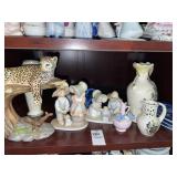 Vintage porcelain figurines & vases- variety