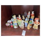 Vintage porcelain figurines & trinkets variety