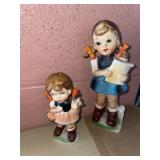 2 Vintage Japanese Figurine girls