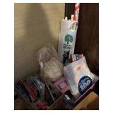 Lot of gift wrapping supplies