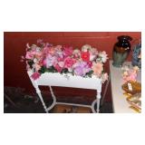 Floral White Faux Flower Display