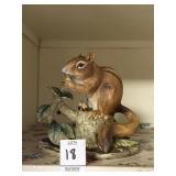 Lefton hand painted chipmunk figurine