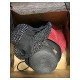 Lot of 3 womens straw hats