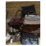 Lot of womenï¿½s purses