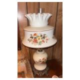 Floral Hurricane Lamp