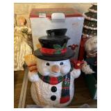 Ceramic snowman cookie jar
