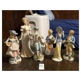 Lot of 6 collectible figurines