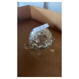 Glass Turtle Covered Dish