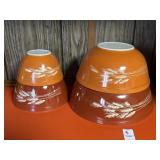 Pyrex Autumn Harvest mixing bowls