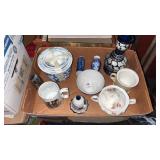 Tray Lot of Dishware