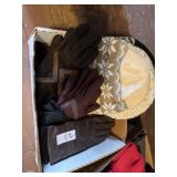 Lot of ladies winter hats and gloves