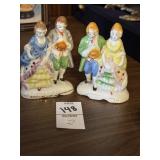 Lot of 2 victorian couple made in occupied Japan