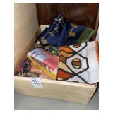 Box lot vintage scarves & variety