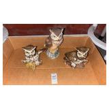 Set of MCM Owl Figures