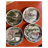 Johnson Bros England cottage country saucers or