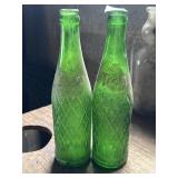 2 Teem lemon lime soda bottles