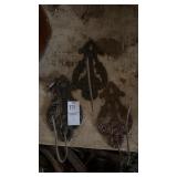 Vintage cast iron wall mounted bill spikes