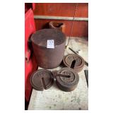 Lot of metal weights