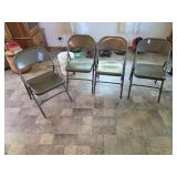 4 metal chairs