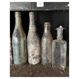 Lot of 4 Altoona advertising bottles
