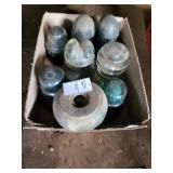 Flat of glass Hemingray insulators