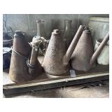 Lot of 3 antique railroad oil torches