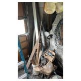 Miscellaneous lot - scrap, car hardware, climbing