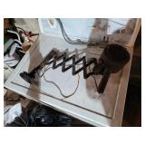 Vintage Metal electric scissor phone holder &