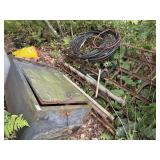 Lot of assorted metal and wiring