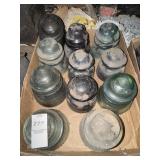 Lot of Whitehall Tatum glass insulators